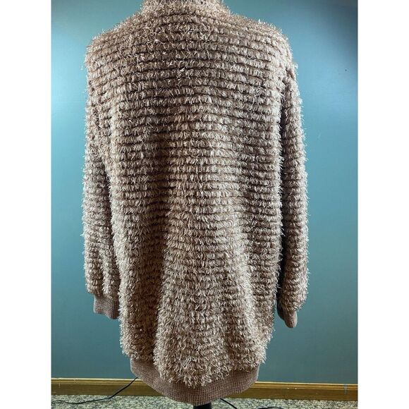 Knox Rose Eyelash Yarn Open Front Cardigan‎ Women's Size Medium - Picture 16 of 16